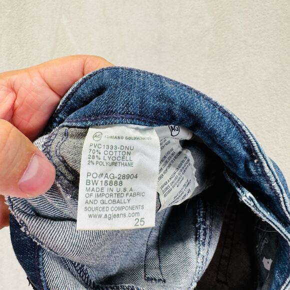 Adriano Goldschmied AG Jeans Womens 25 Medium Wash Blue‎ Denim The Stilt Roll Up - Picture 5 of 15